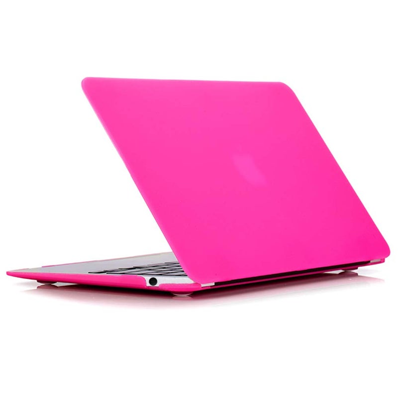 Ruban Compatible with MacBook Air 13 Inch A2337 (M1) / A2179 / A1932 (2021 2020 2019 2018 Release) - Snap On Hard Shell Case Cover for MacBook Air 13 Retina Display with Touch ID (Hot Pink) - Image 1